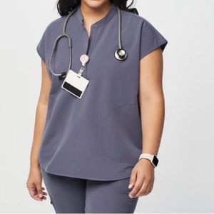 FIGS Limited Edition Space Navy Rafaela Top